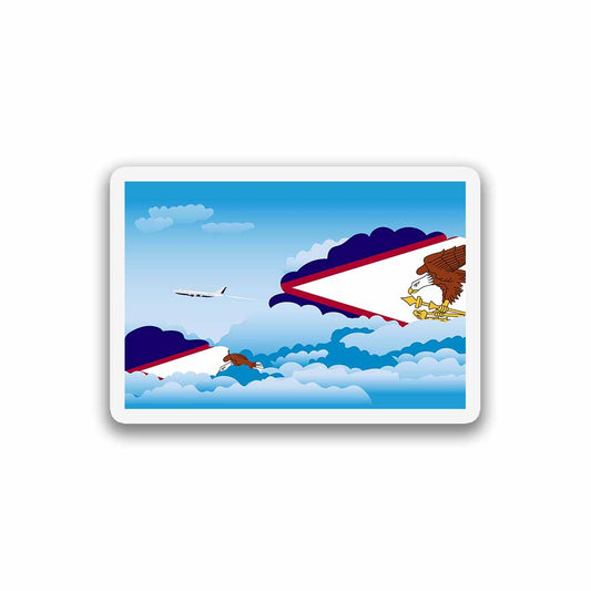 American Samoa Day Clouds Magnet