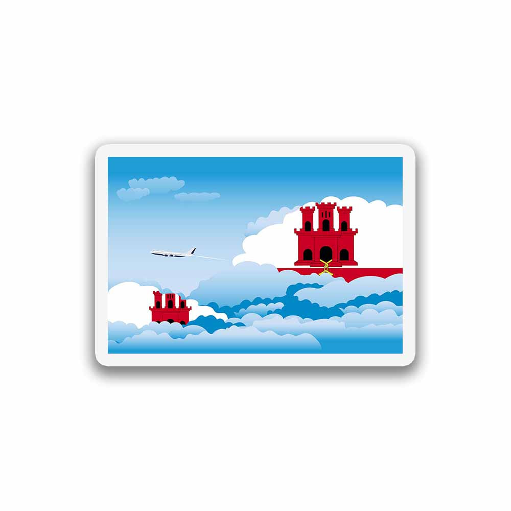 Gibraltar Day Clouds Fridge Magnet