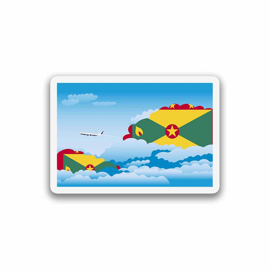 Grenada Day Clouds Fridge Magnet