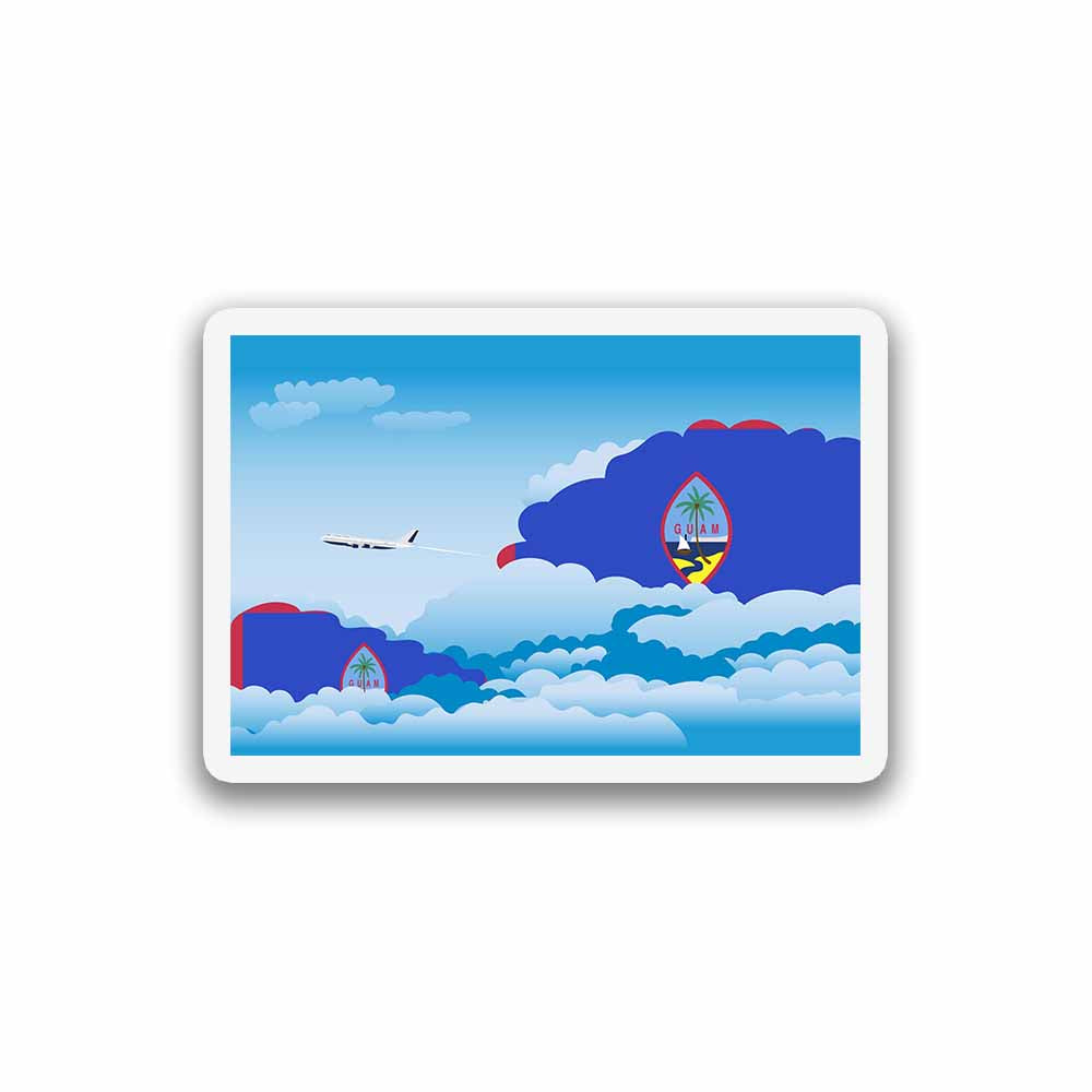 Guam Day Clouds Fridge Magnet