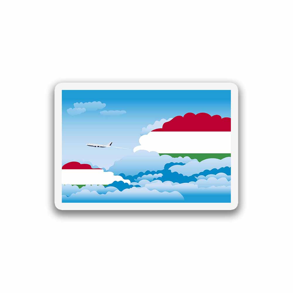 Hungary Day Clouds Fridge Magnet