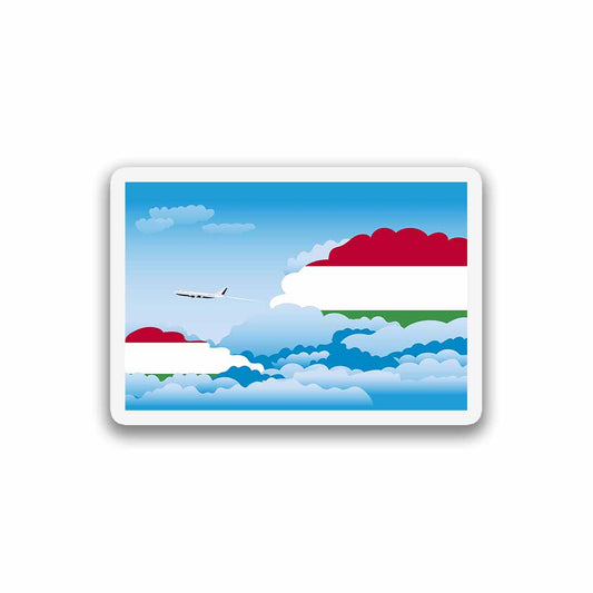 Hungary Day Clouds Fridge Magnet