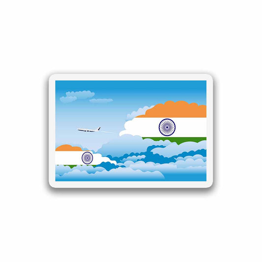 India Day Clouds Fridge Magnet