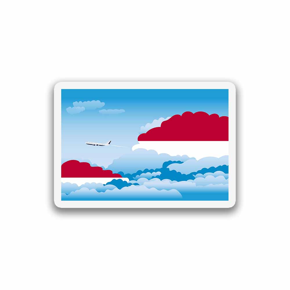 Indonesia Day Clouds Fridge Magnet