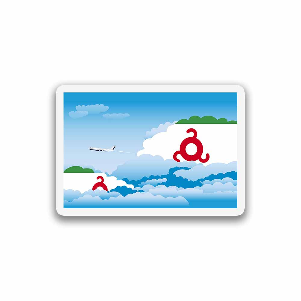 Ingushetia Day Clouds Sticker