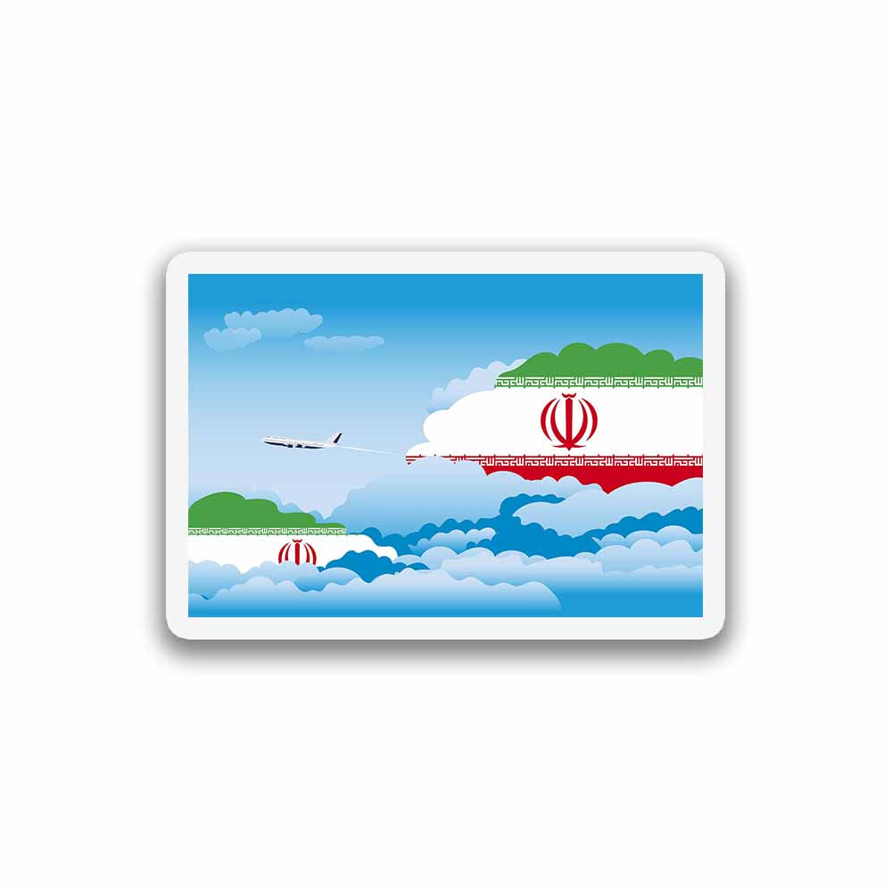 Iran Day Clouds Fridge Magnet