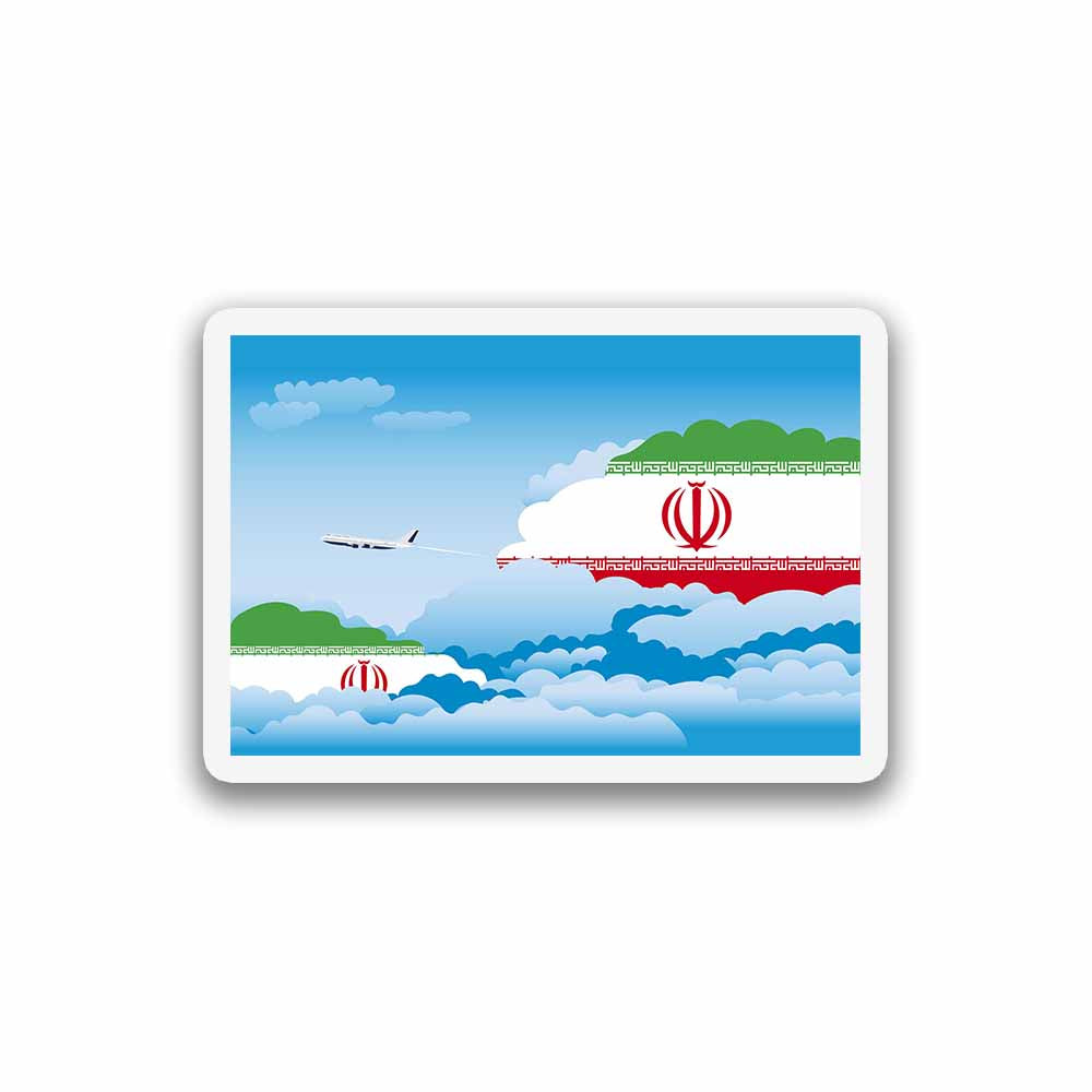 Iran Day Clouds Sticker