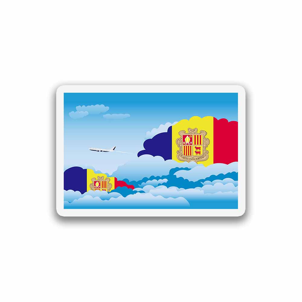 Andorra Day Clouds Fridge Magnet