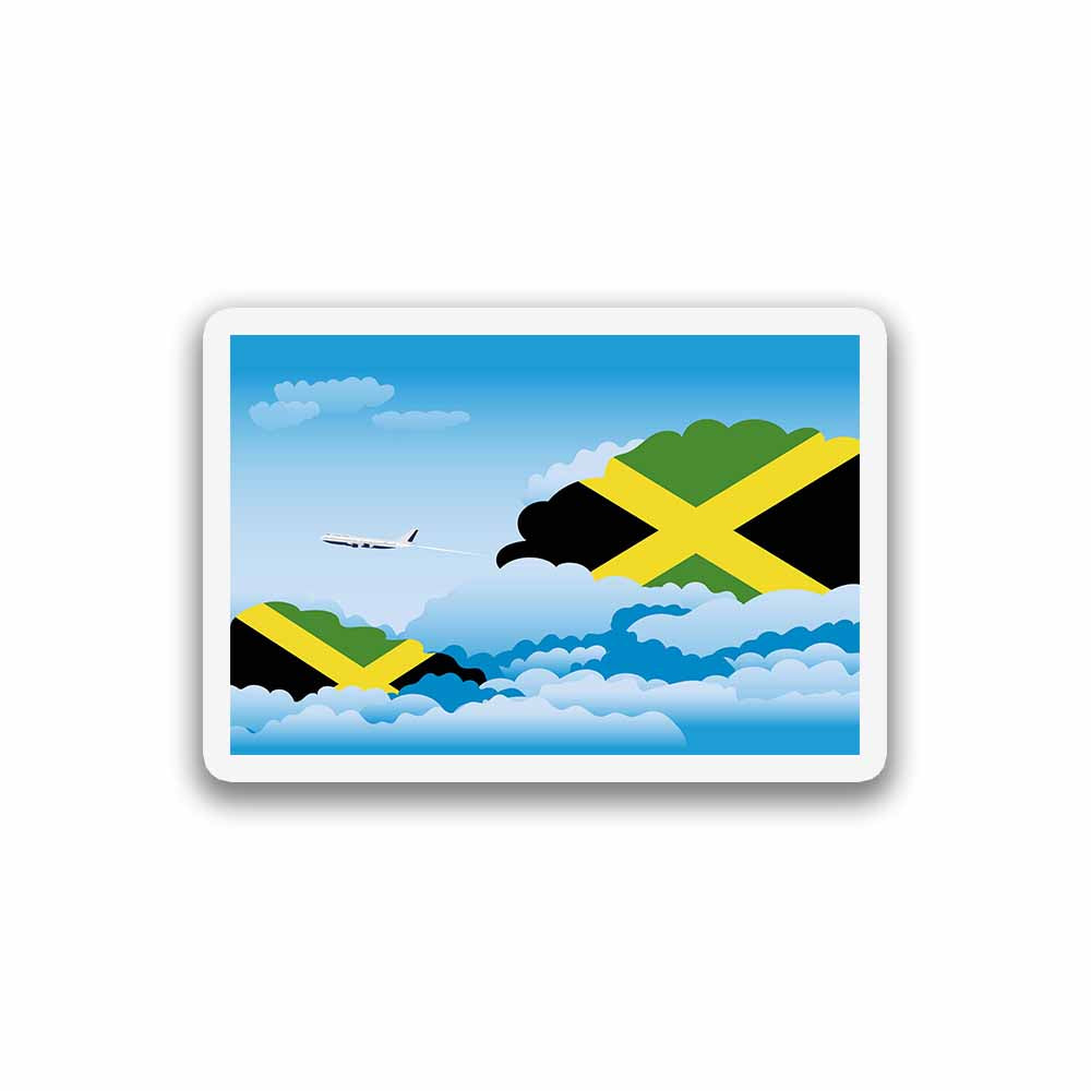 Jamaica Day Clouds Fridge Magnet