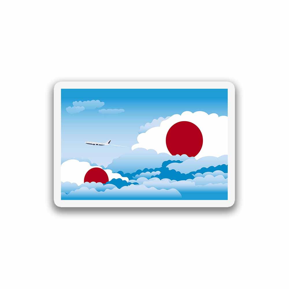 Japan Day Clouds Fridge Magnet