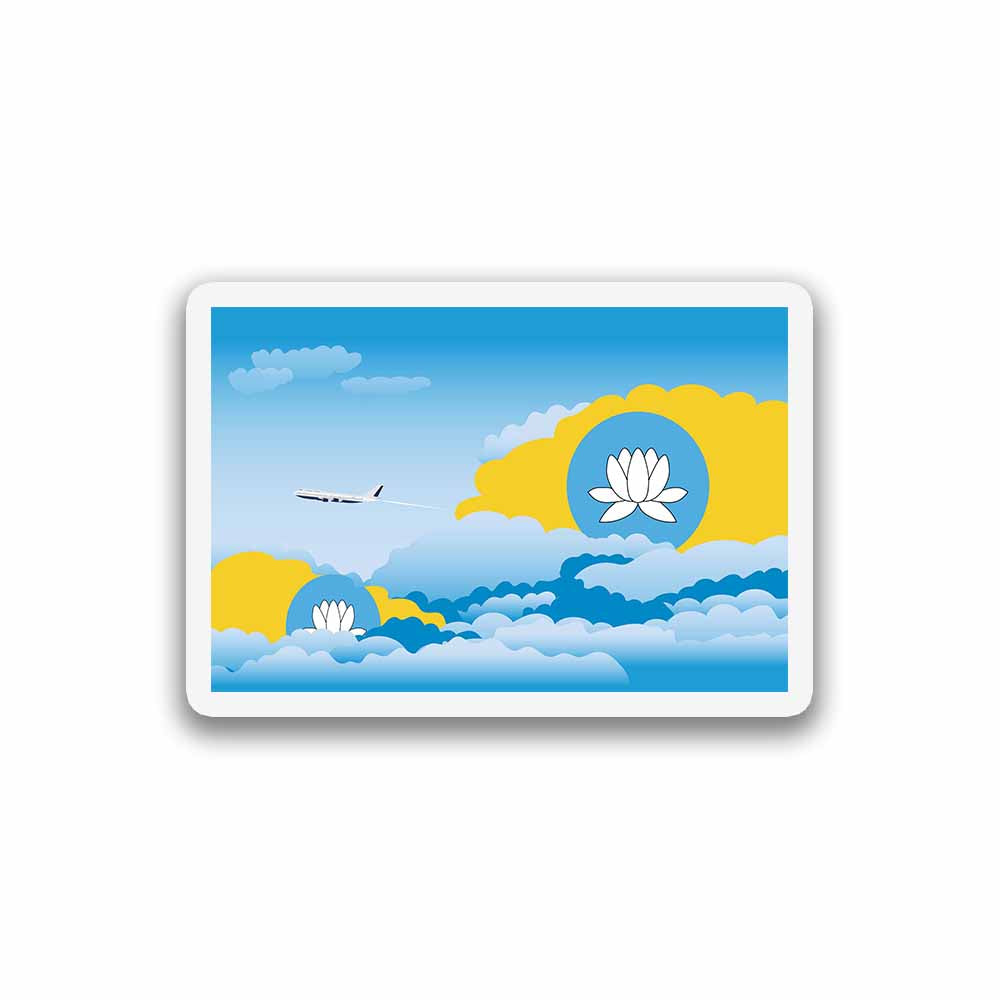 Kalmykia Day Clouds Magnet