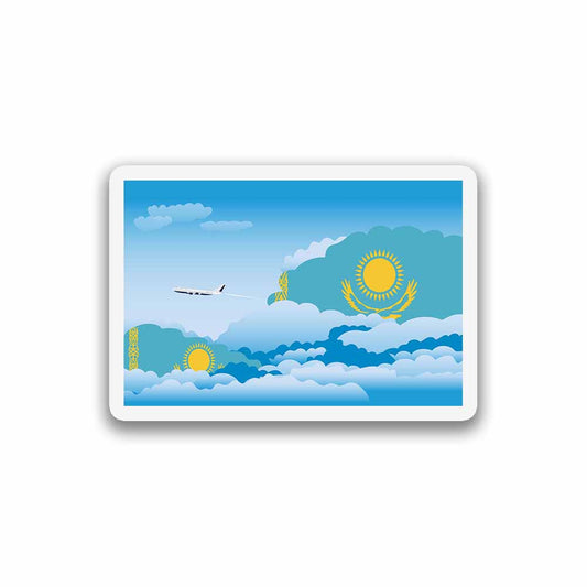 Kazakhstan Day Clouds Sticker