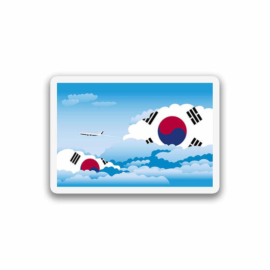 Korea, South Day Clouds Fridge Magnet