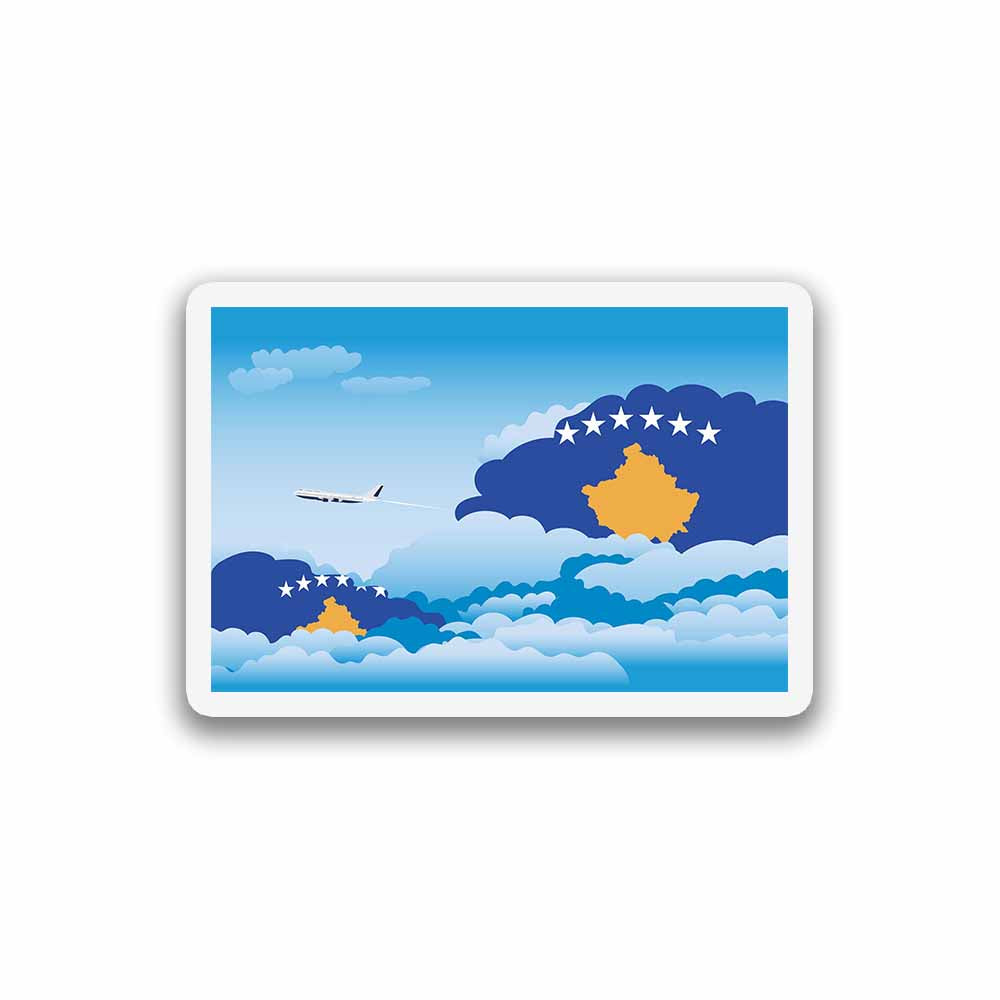 Kosovo Day Clouds Fridge Magnet