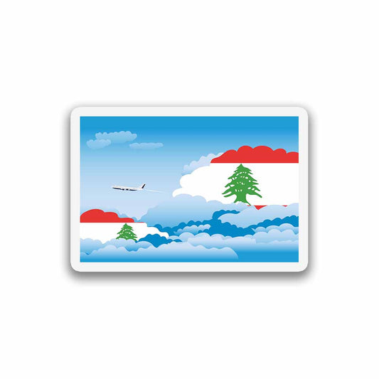 Lebanon Day Clouds Fridge Magnet