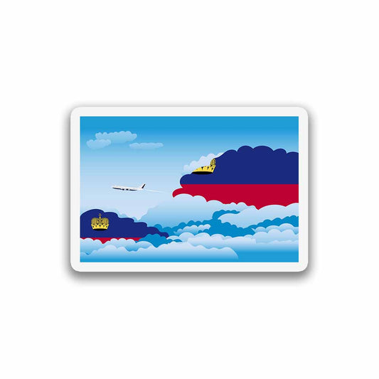 Liechtenstein Day Clouds Fridge Magnet