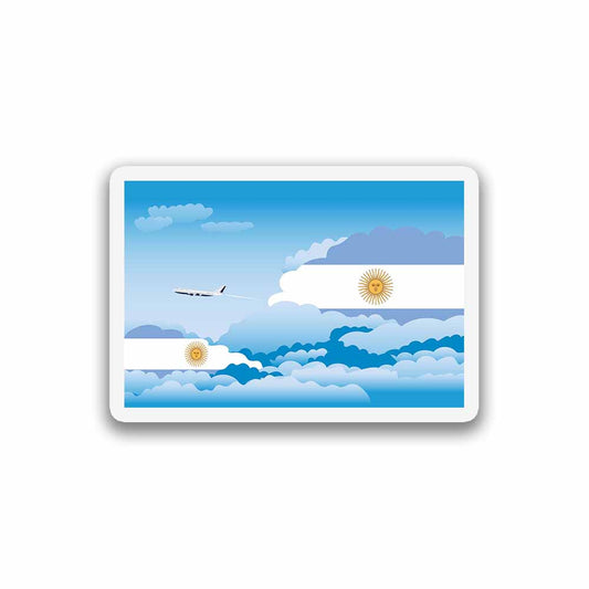 Argentina Day Clouds Magnet