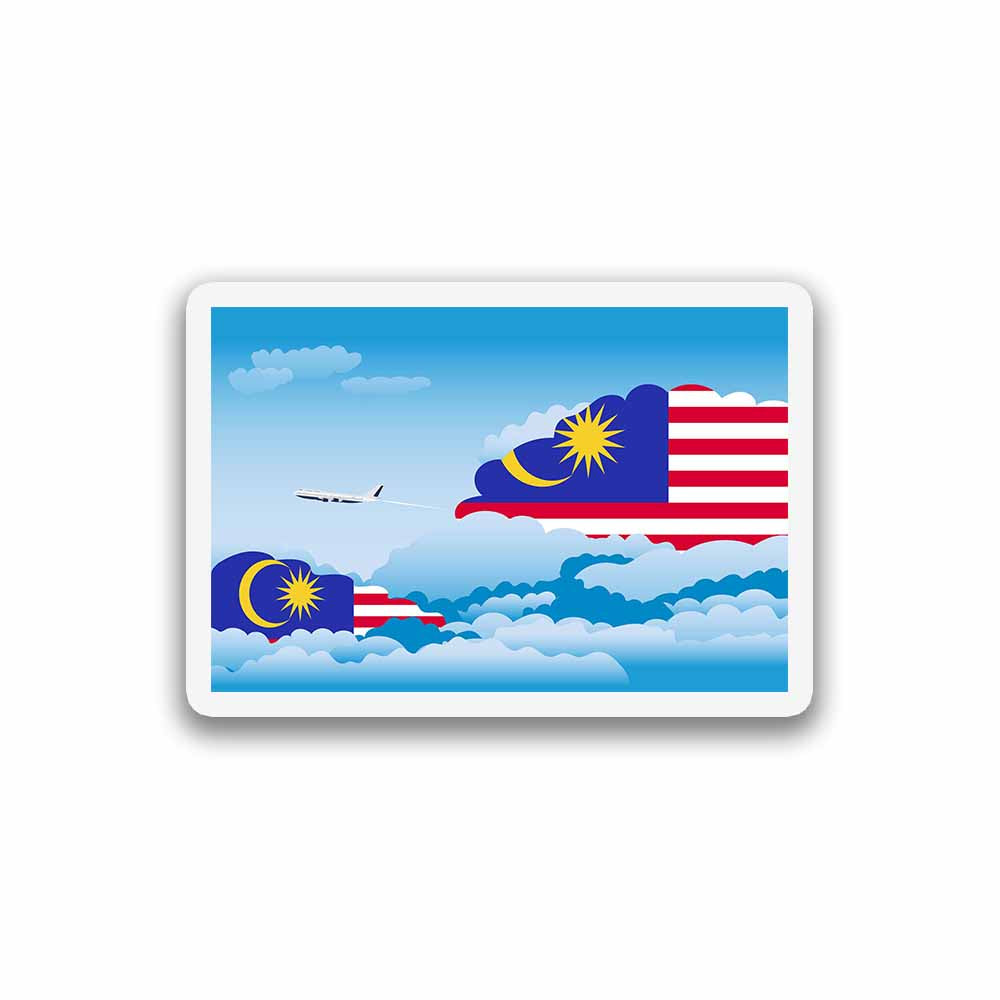 Malaysia Day Clouds Fridge Magnet