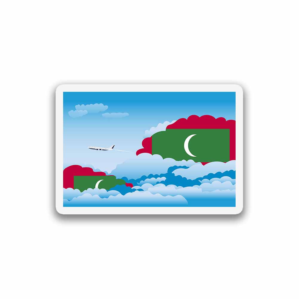 Maldives Day Clouds Fridge Magnet