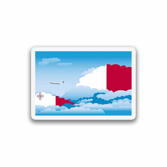 Malta Day Clouds Fridge Magnet