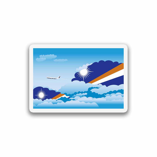 Marshall Islands Day Clouds Fridge Magnet