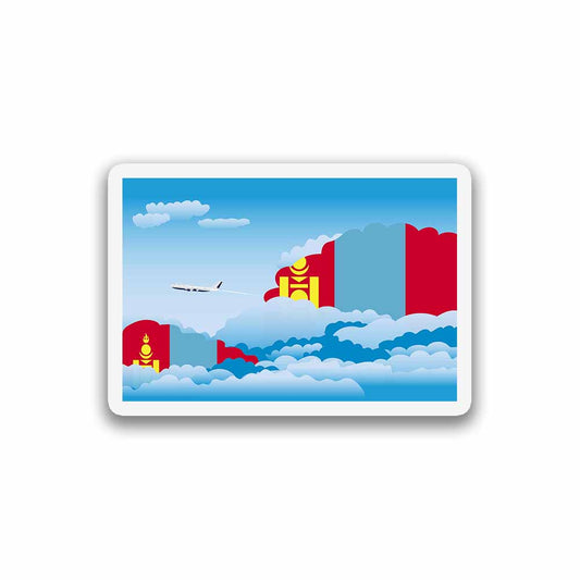 Mongolia Day Clouds Fridge Magnet