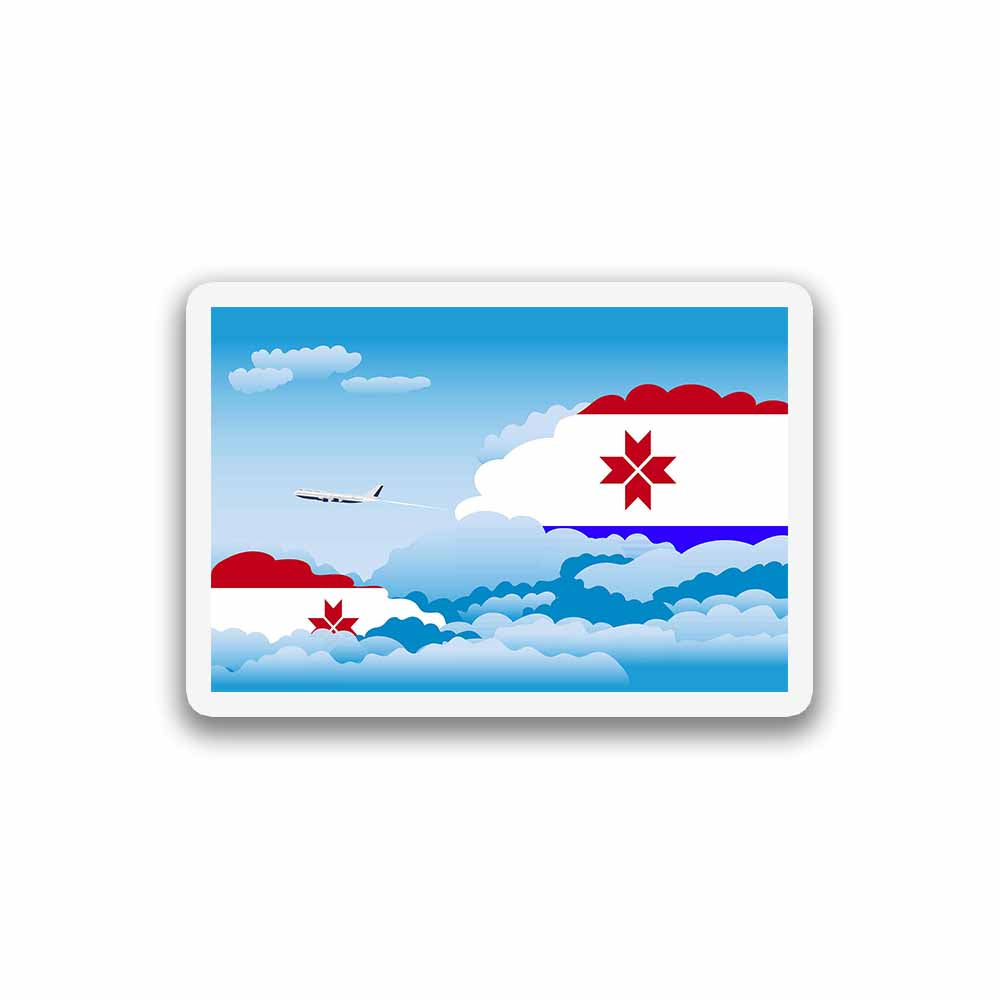 Mordovia Day Clouds Fridge Magnet