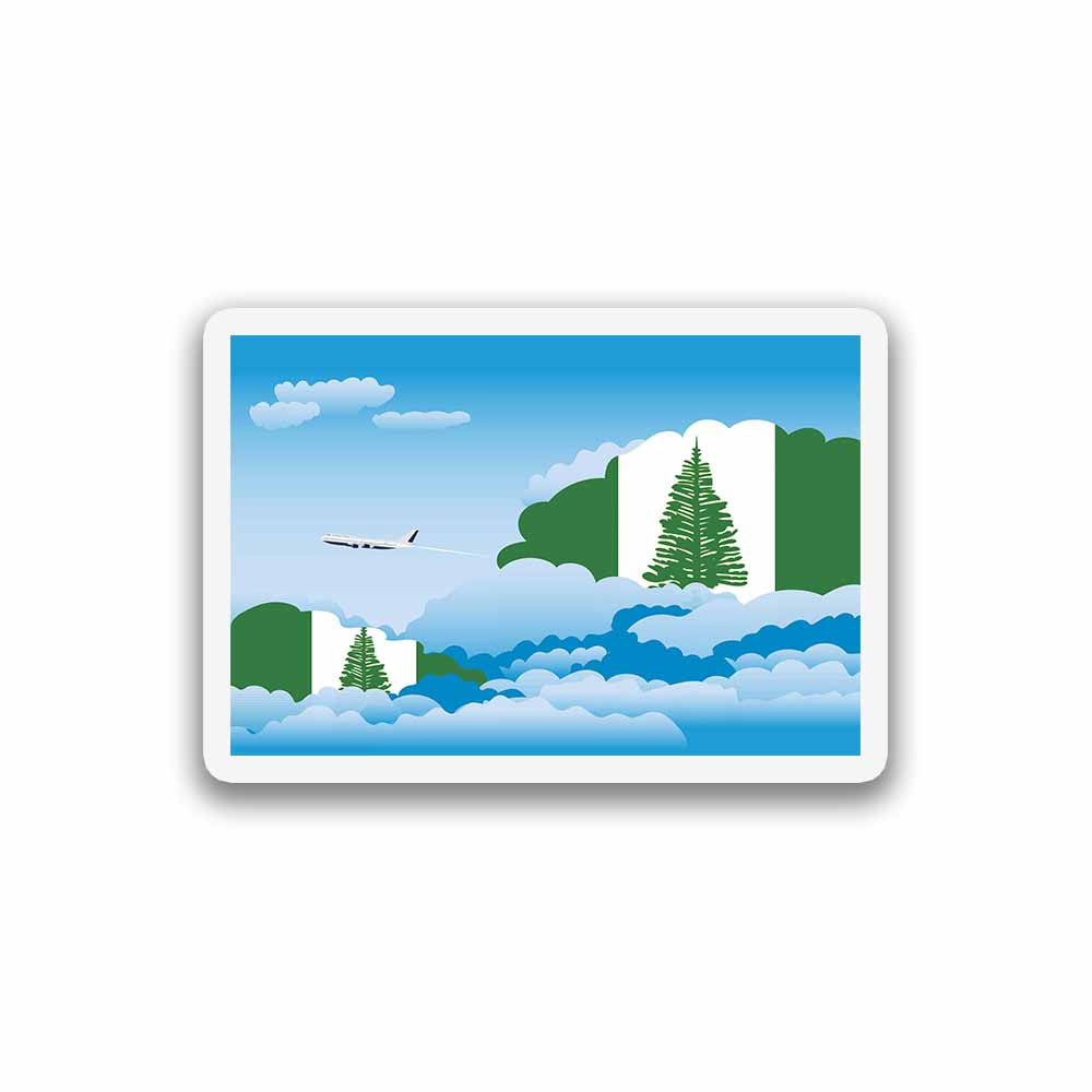 Norfolk Island Day Clouds Fridge Magnet