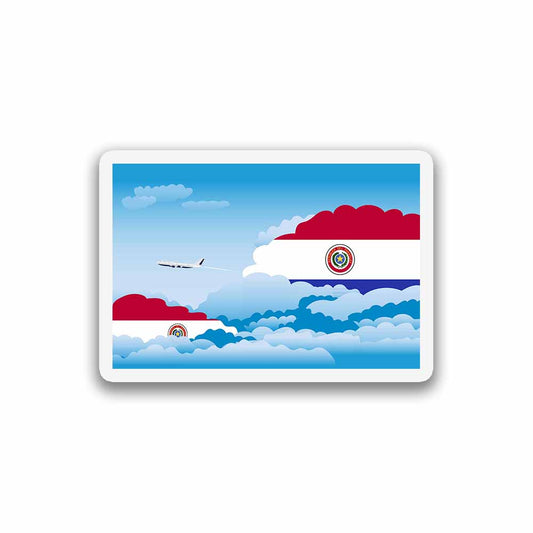 Paraguay Day Clouds Fridge Magnet