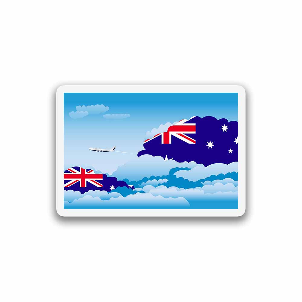 Australia Day Clouds Fridge Magnet