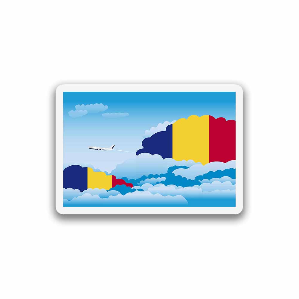 Romania Day Clouds Fridge Magnet
