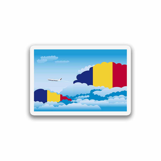 Romania Day Clouds Fridge Magnet