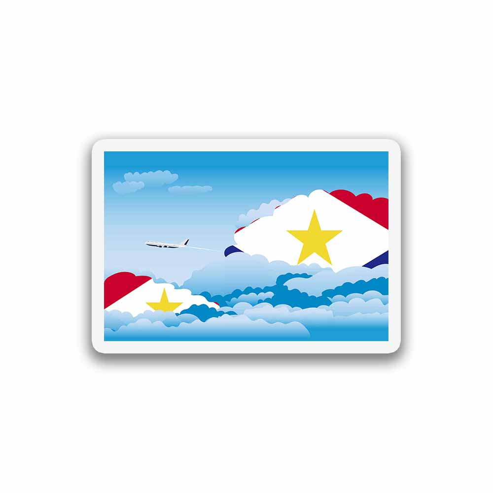 Saba Day Clouds Fridge Magnet