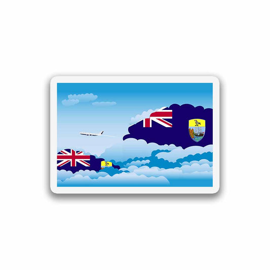Saint Helena Day Clouds Fridge Magnet