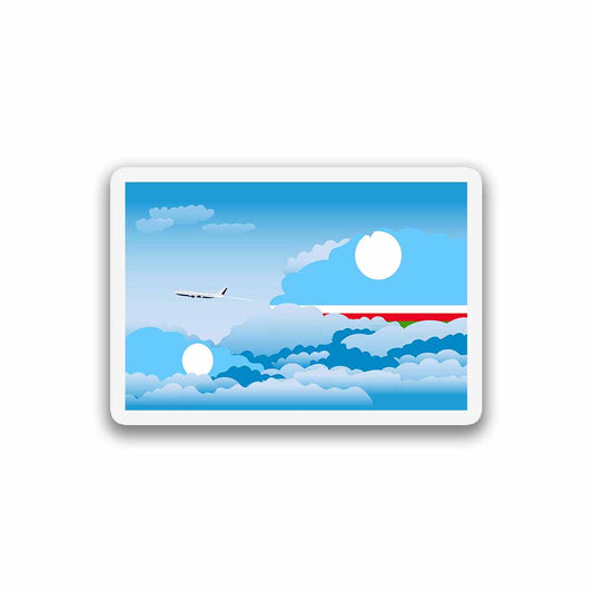 Sakha Republic Day Clouds Magnet