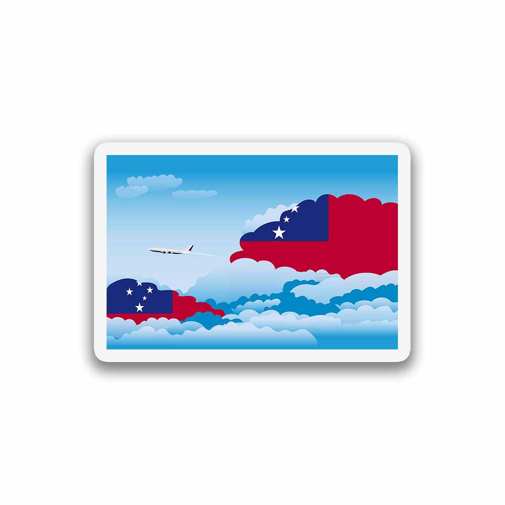 Samoa Day Clouds Fridge Magnet