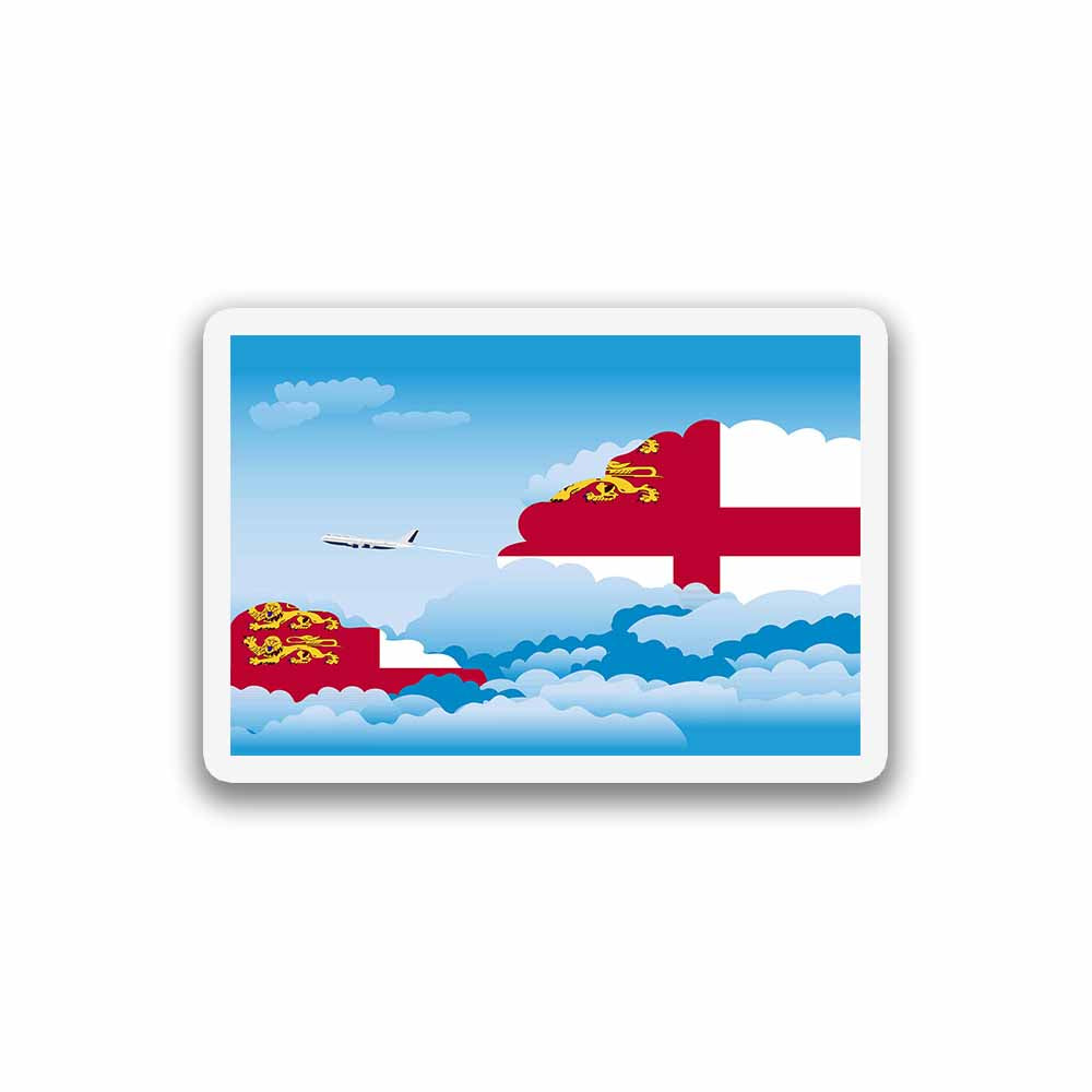 Sark Day Clouds Fridge Magnet