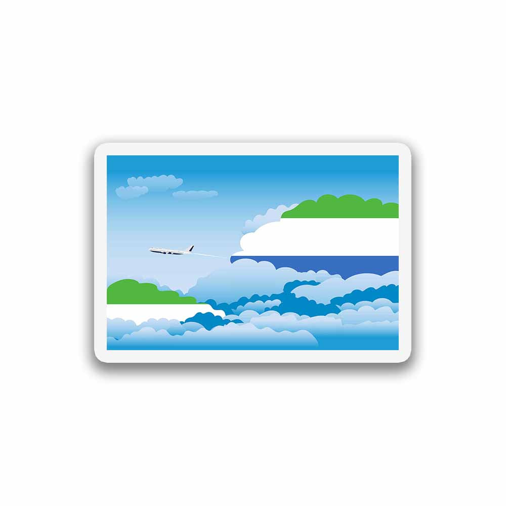 Sierra Leone Day Clouds Sticker