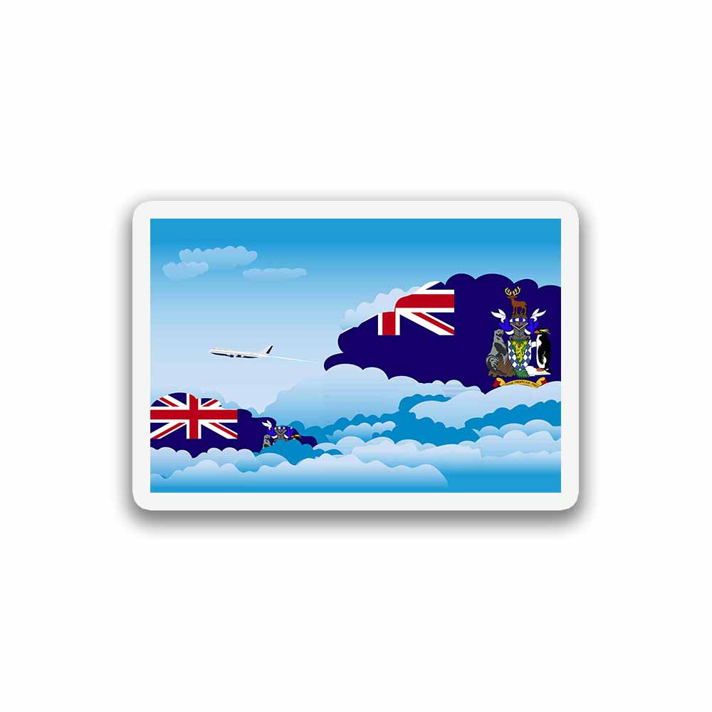 South Georgia and the South Sandwich Islands Day Clouds Fridge Magnet