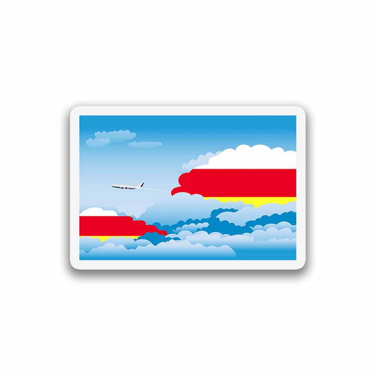 South Ossetia Day Clouds Magnet