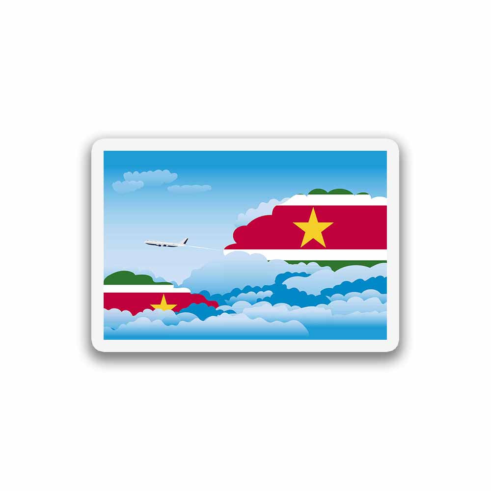 Suriname Day Clouds Fridge Magnet