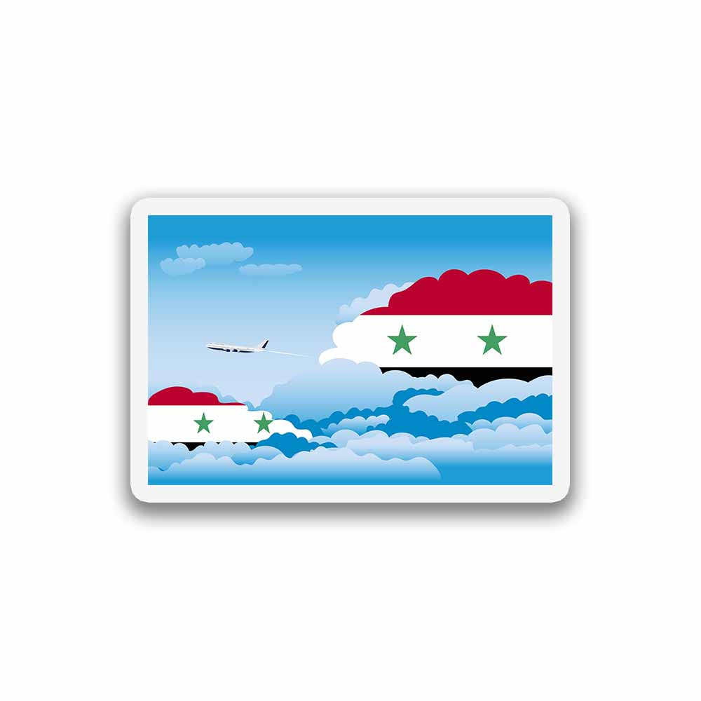 Syria Day Clouds Fridge Magnet