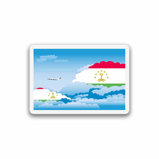 Tajikistan Day Clouds Fridge Magnet