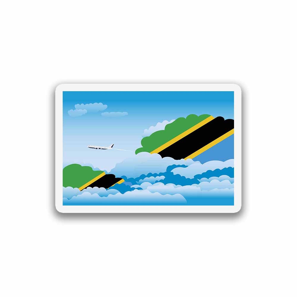 Tanzania Day Clouds Fridge Magnet