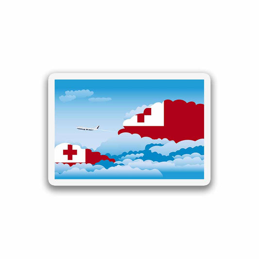 Tonga Day Clouds Fridge Magnet