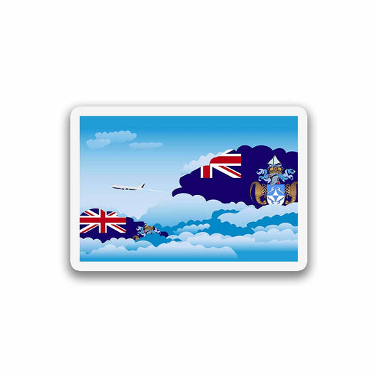 Tristan da Cunha Day Clouds Magnet