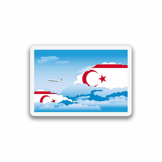 Turkish Republic of Northern Cyprus Day Clouds Magnet