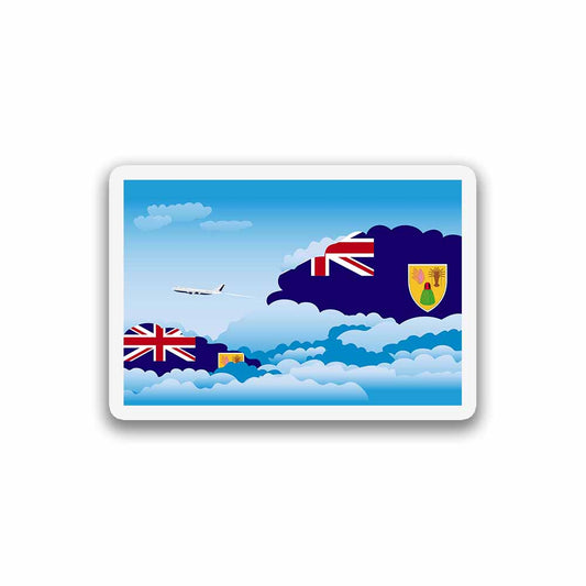 Turks and Caicos Islands Day Clouds Magnet