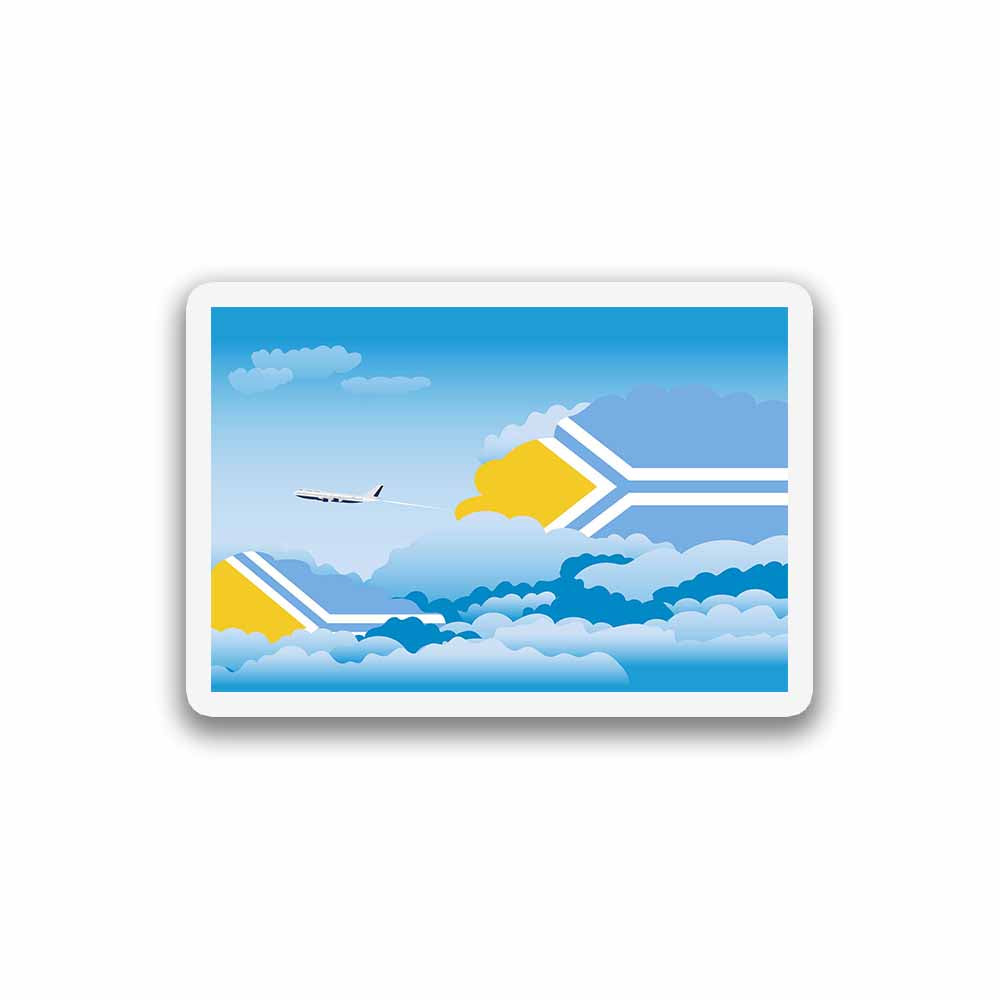 Tuva Day Clouds Fridge Magnet