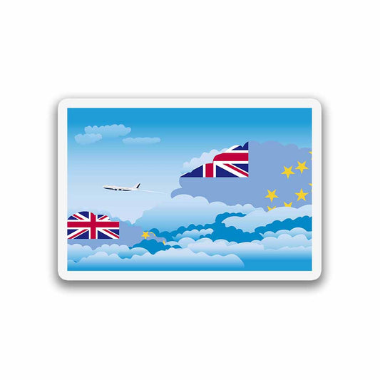 Tuvalu Day Clouds Magnet